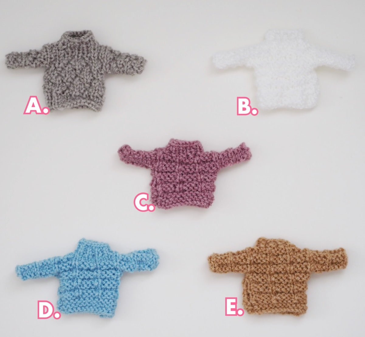 Hand Knit Pattern Sweaters