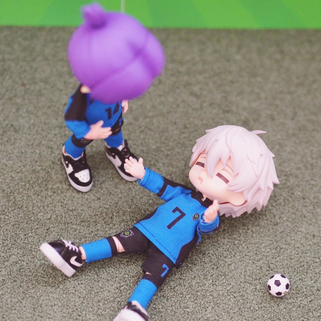 Blue Soccer Anime Jersey Set