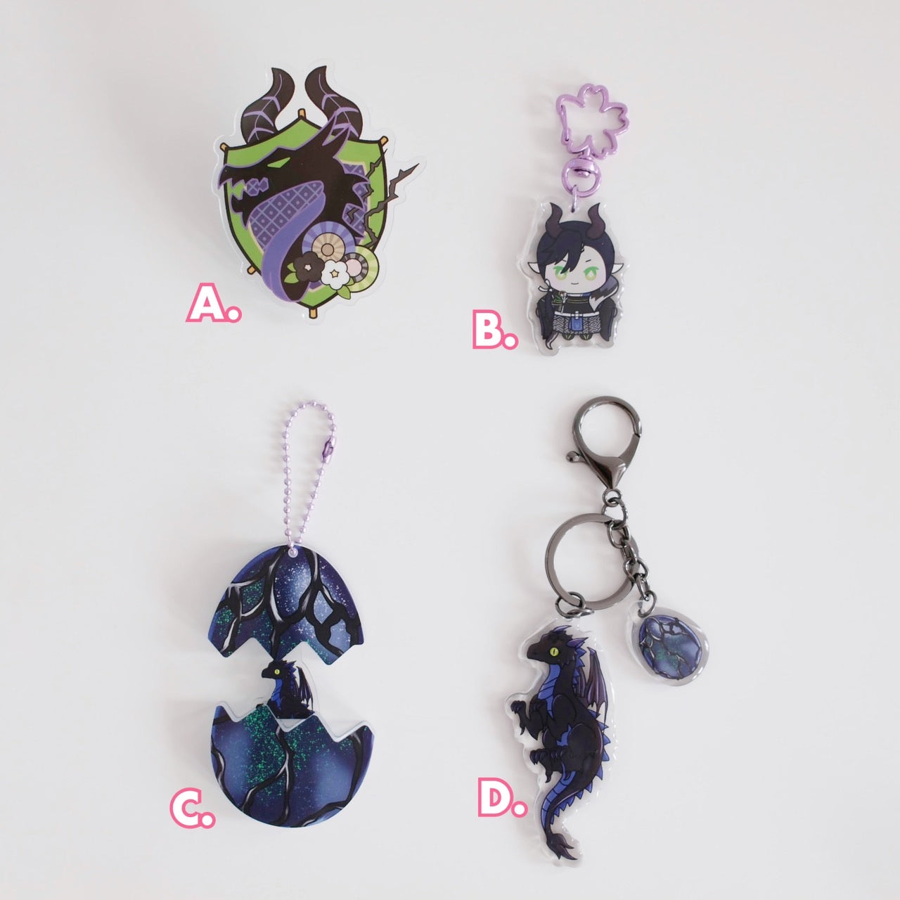 Twst Dragon Egg Fan Art Keychains – Moko's Boutique