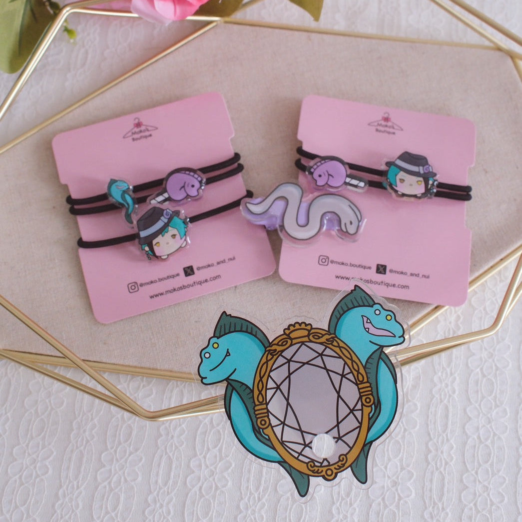 Twst Fan Art Hair Tie Hair Clip Sets