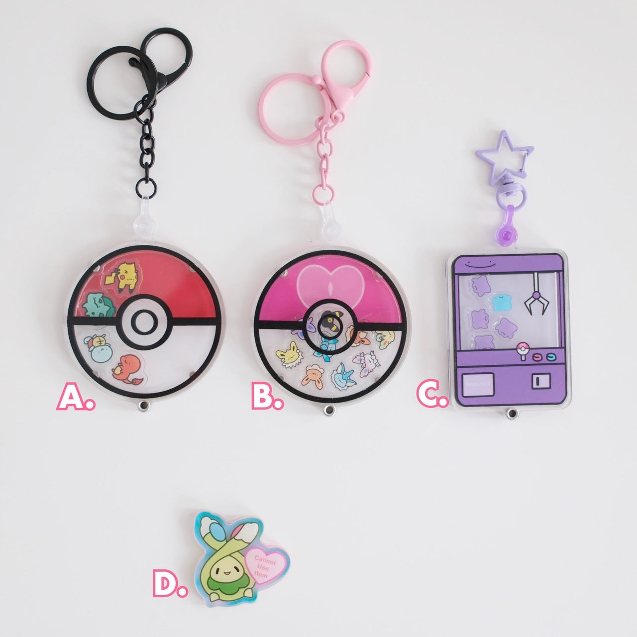 Pokemon Fan Art Shaker Keychain