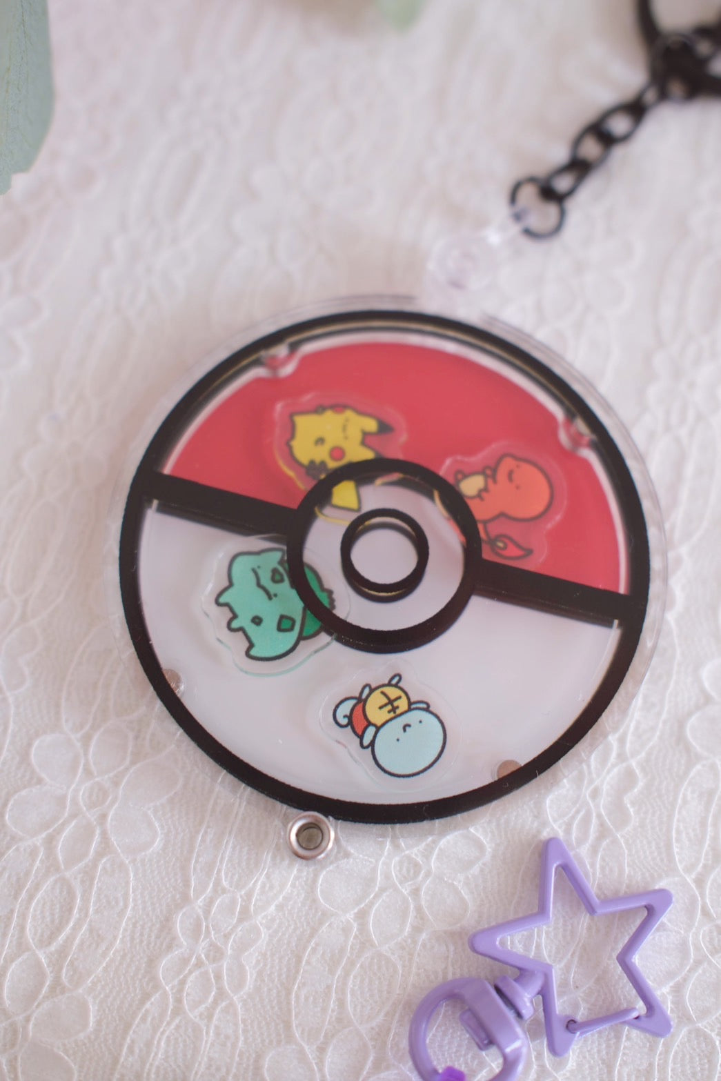 Pokemon Fan Art Shaker Keychain