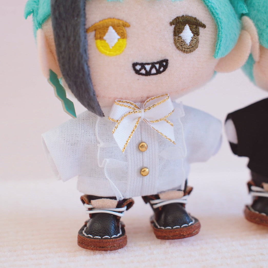 White Plushie Shirts with Ribbon