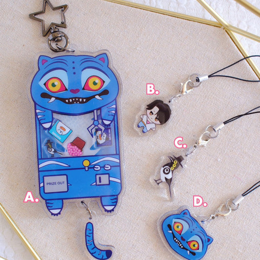 Kpop Derpy Tiger Fan Art Keychains