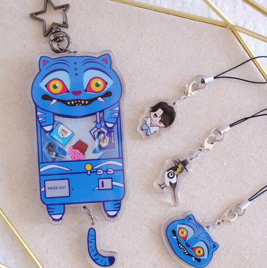 Kpop Derpy Tiger Fan Art Keychains