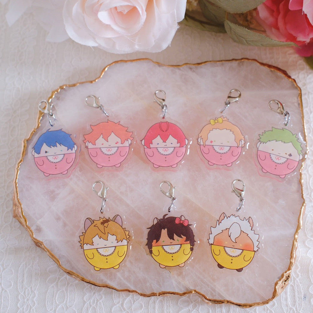 Twst Fan Art Calm Buddy Keychains