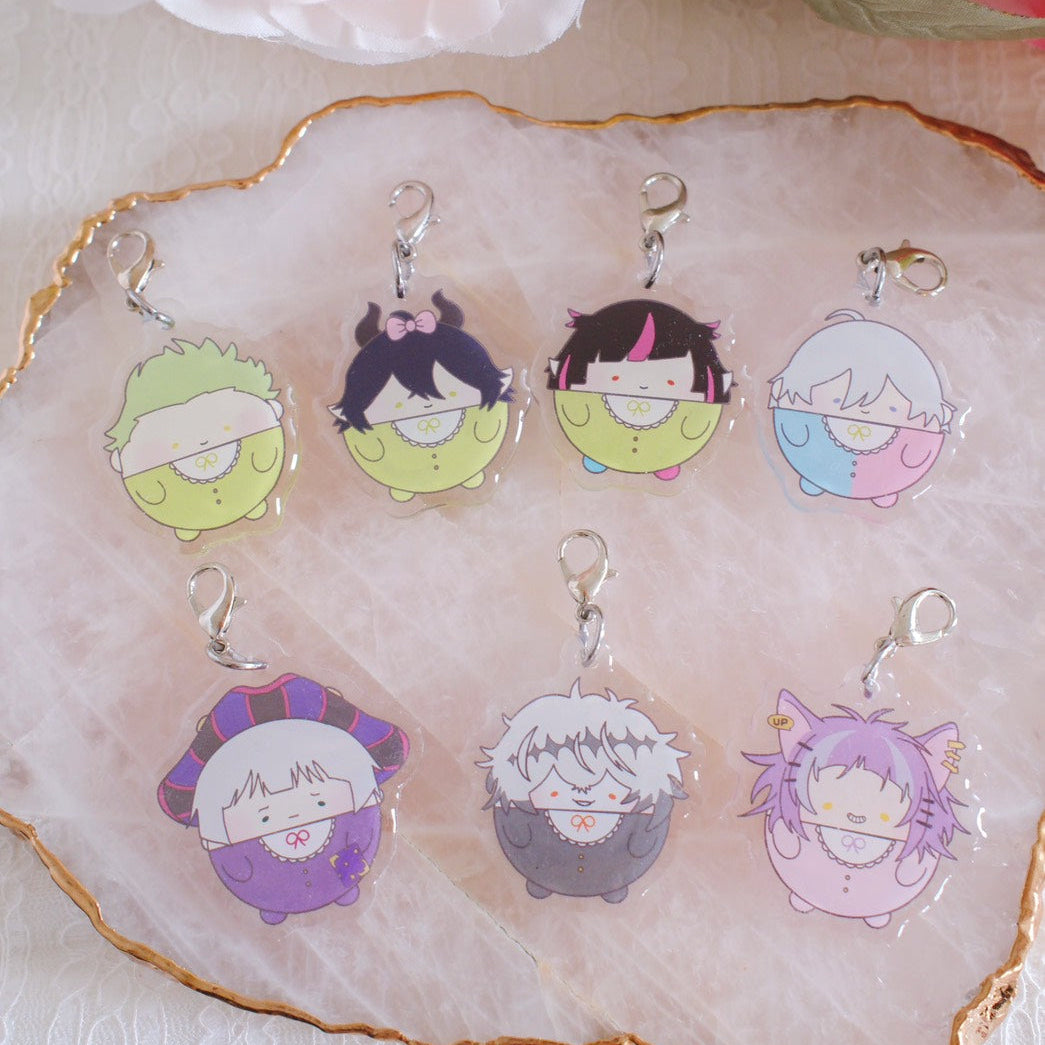 Twst Fan Art Calm Buddy Keychains