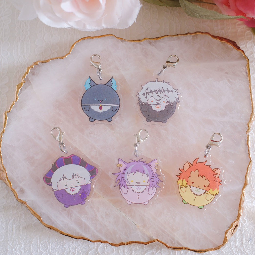 Twst Fan Art Calm Buddy Keychains