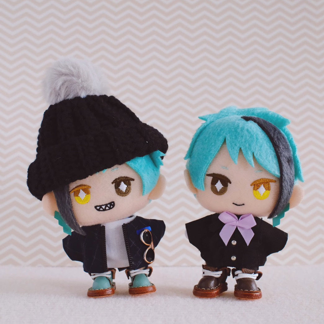 Zipper Jacket Set (Jacket+Shirt) for 10 cm Nui Plush