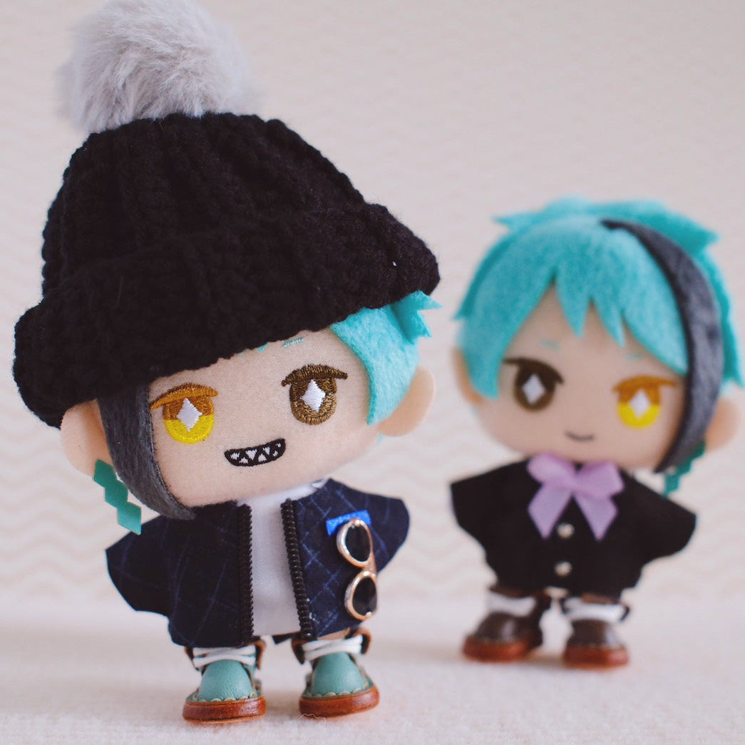 Zipper Jacket Set (Jacket+Shirt) for 10 cm Nui Plush