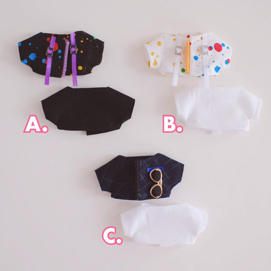 Zipper Jacket Set (Jacket+Shirt) for 10 cm Nui Plush