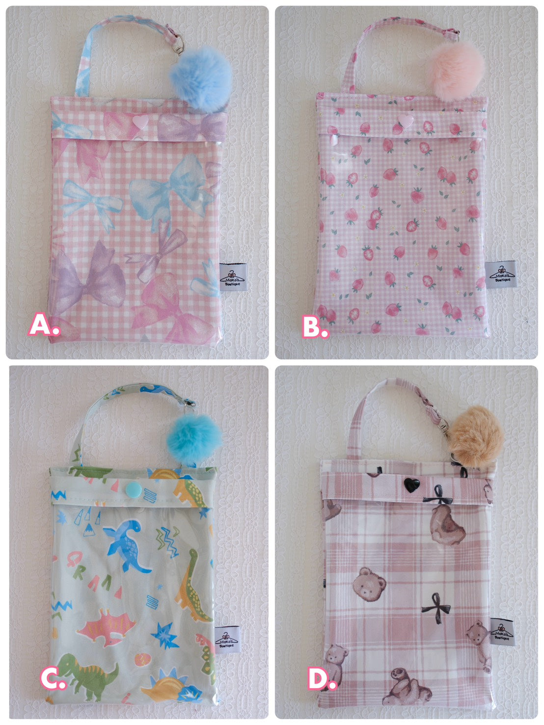 Buddy Carrying Bag with Pom Pom