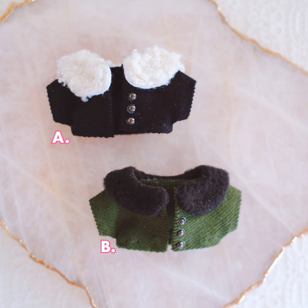 Fur Trimmed Coat for Plushie