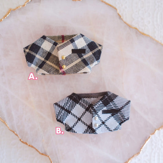 Plaid Elegant Coat for Plushie