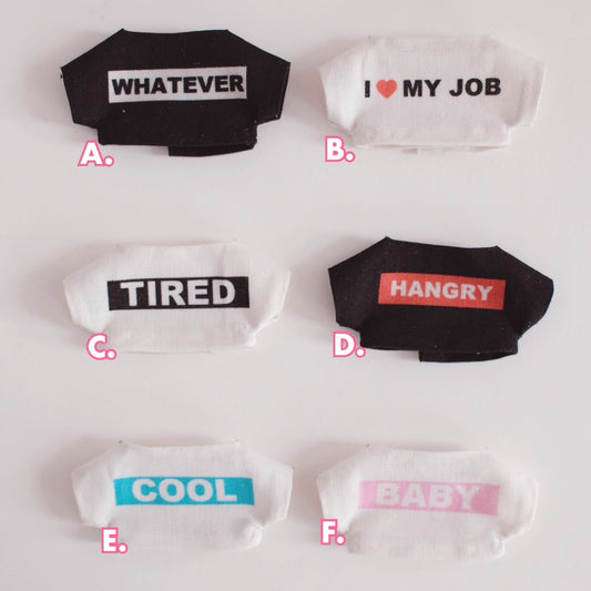 Mood Graphic T-Shirts for Plushie