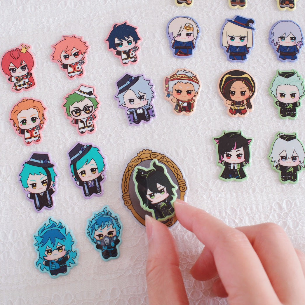 Twst Fan Art 3D Puffy Stickers Set (2 Styles)