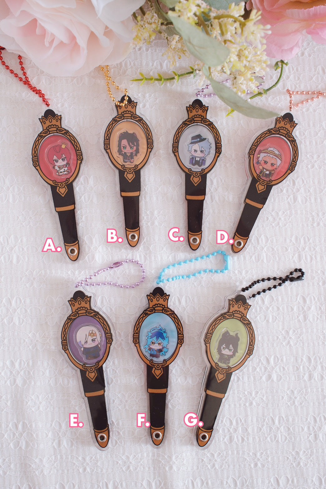 Twst Fan Art Magic Wand Shaker Keychains (7 Styles) – Moko's Boutique