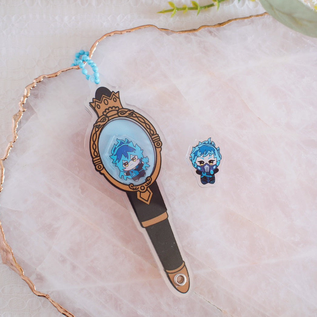 Twst Fan Art Magic Wand Shaker Keychains (7 Styles)