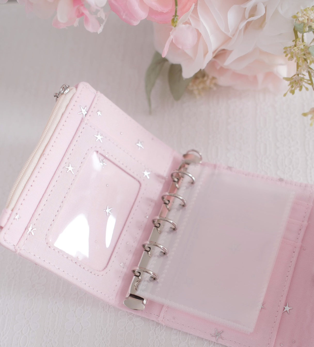 🌟 Oshikatsu Passport: Multi-Functional 3-Ring Photocard Mini Binder