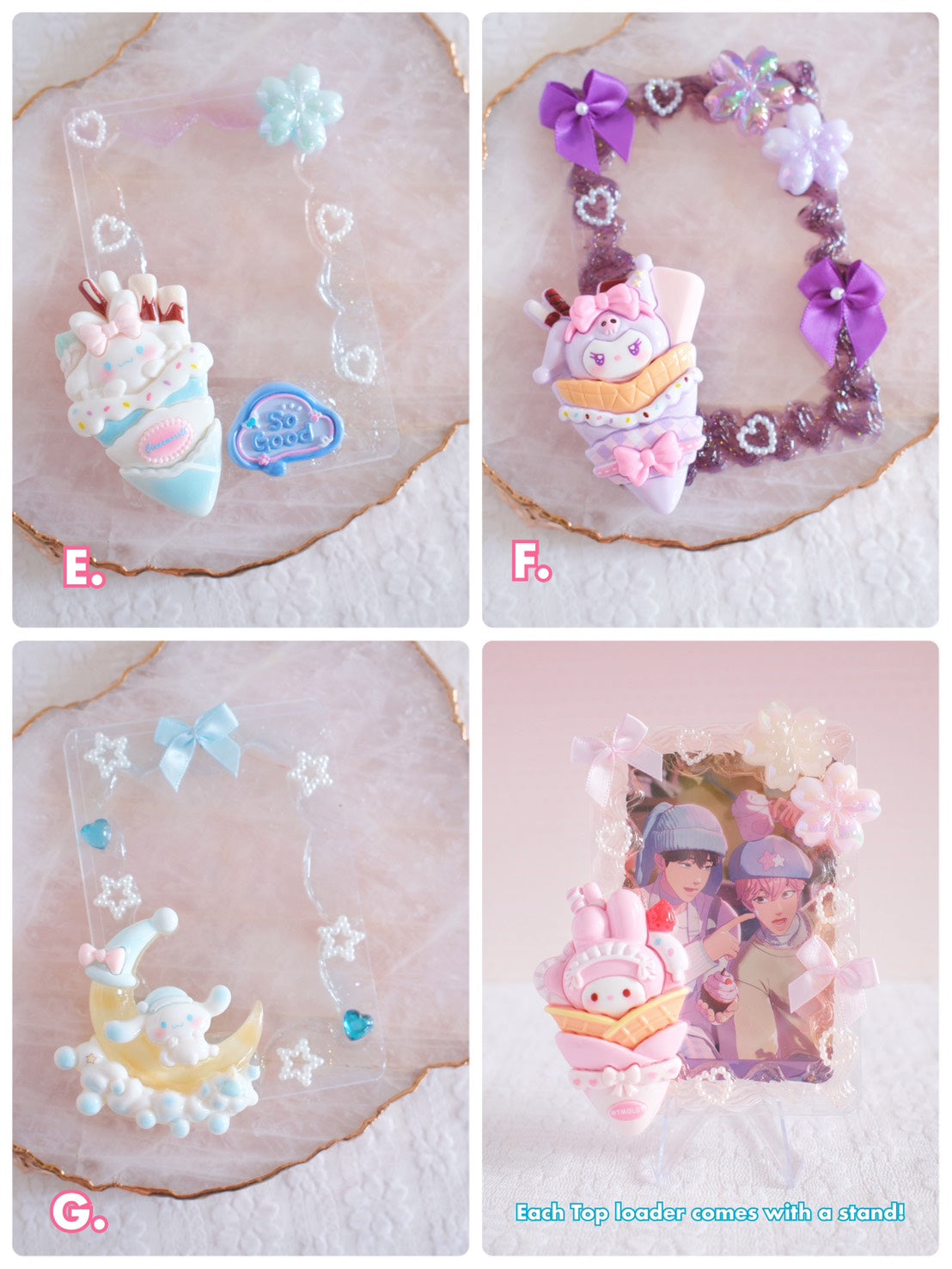 Sweet Dessert Time Cards Deco Toploaders (8 Styles)