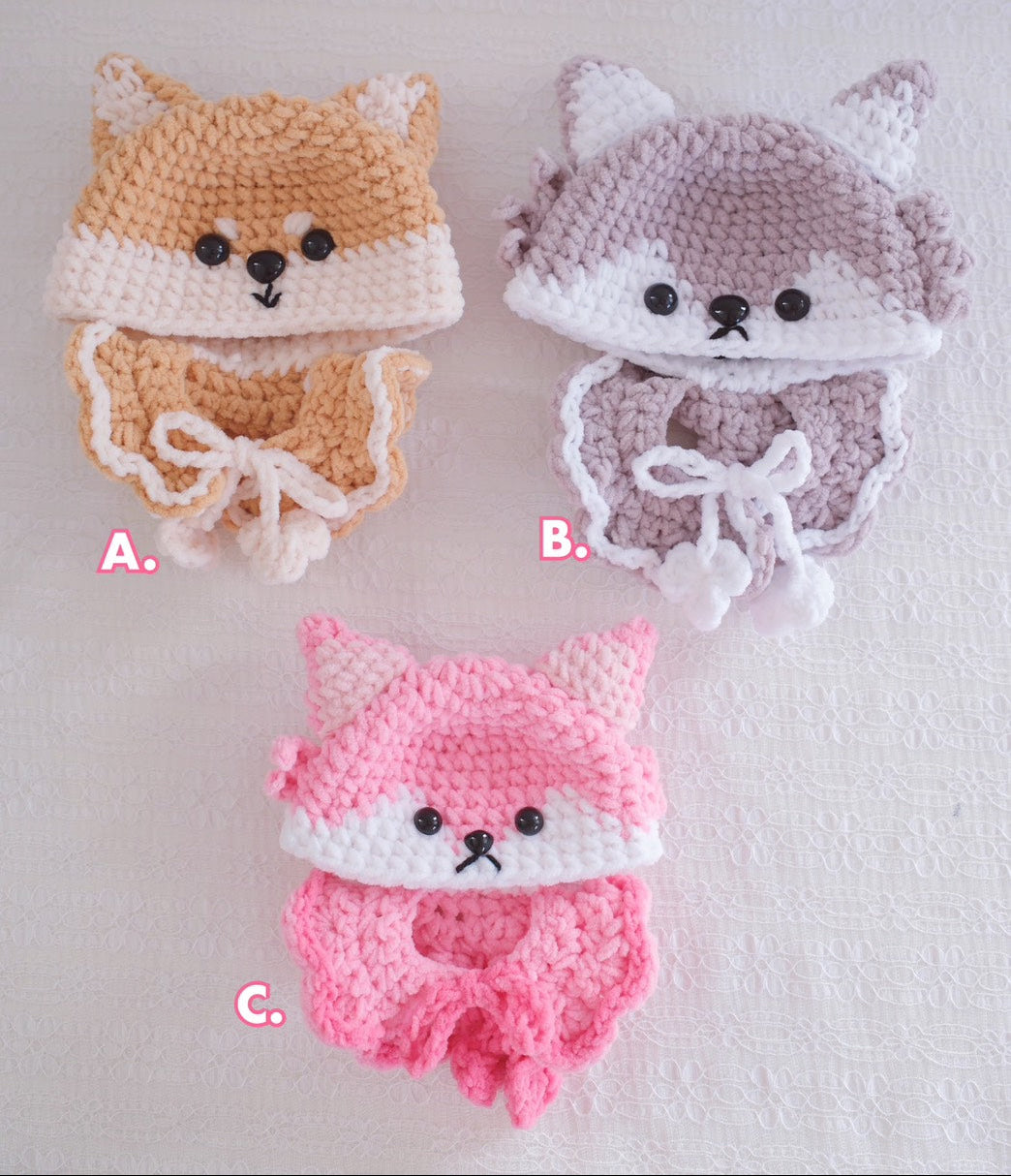 Shiba Wolf Animal Cape for Plushie