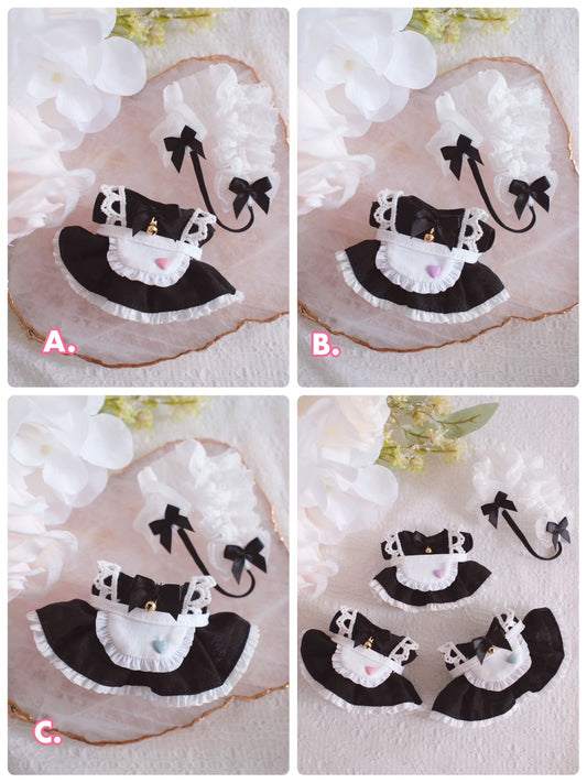 Maid Dress Outfit Set for Plushies
