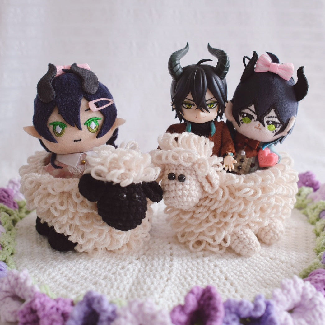 Sheep Basket for Plushies