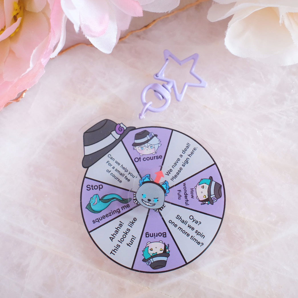 Twst Fan Art Spinner Keychains (7 Styles)