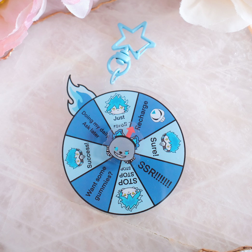 Twst Fan Art Spinner Keychains (7 Styles)