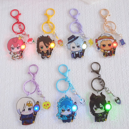 Twst Fan Art Light Up Keychains (7 Styles)