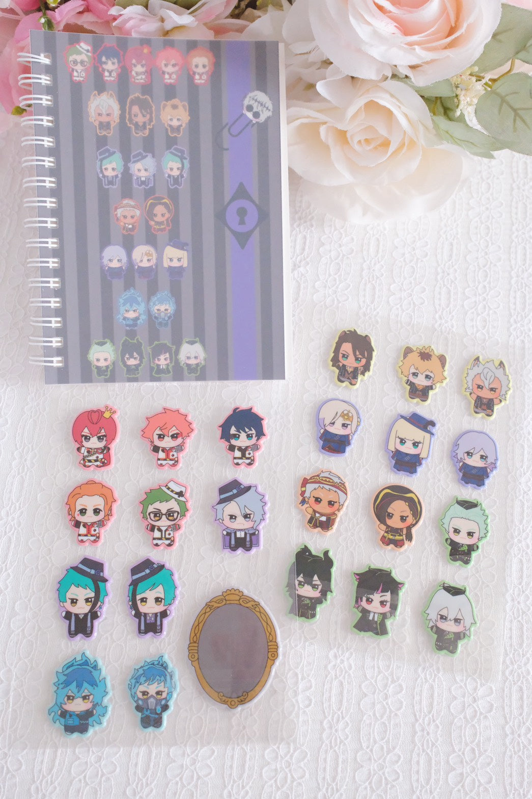 Twst Characters Fan Art Reusable Sticker Book