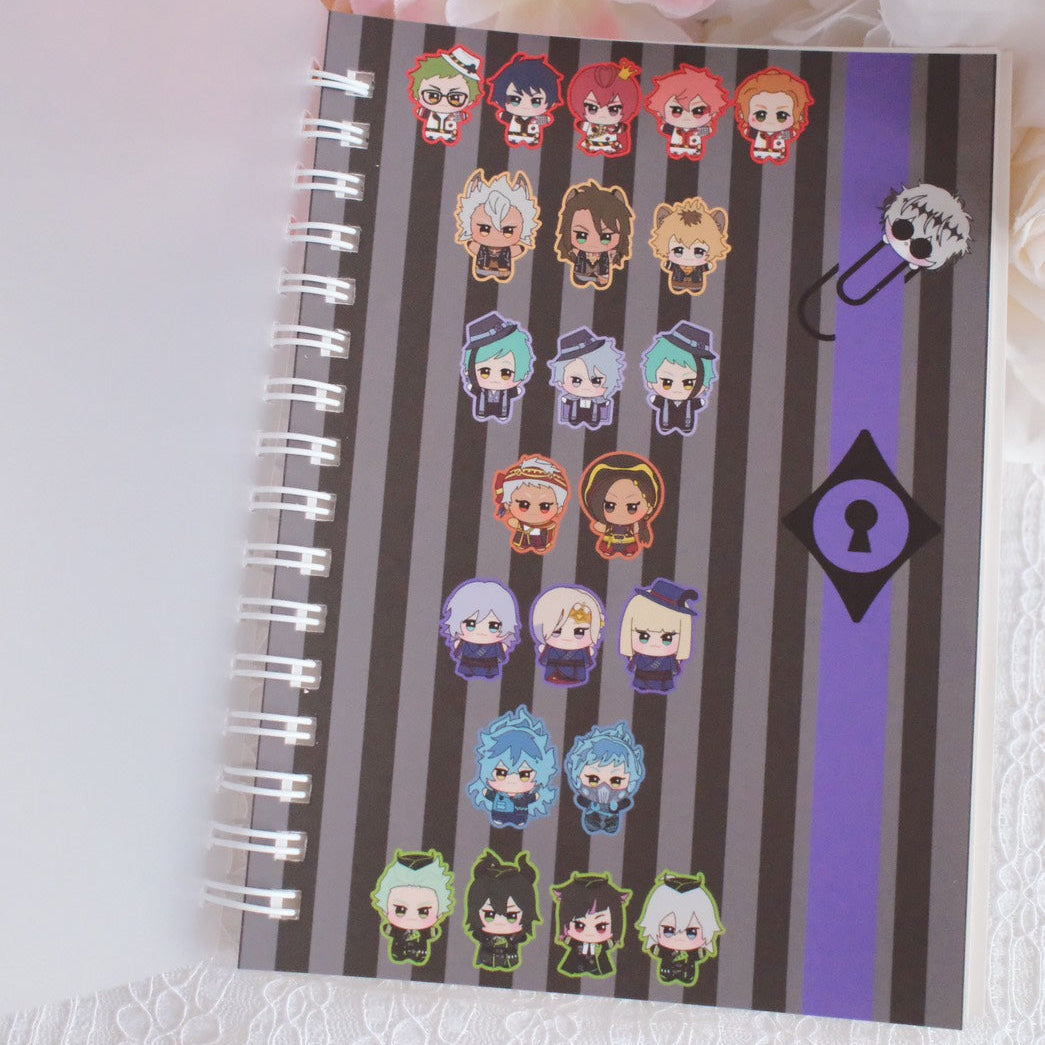 Twst Characters Fan Art Reusable Sticker Book