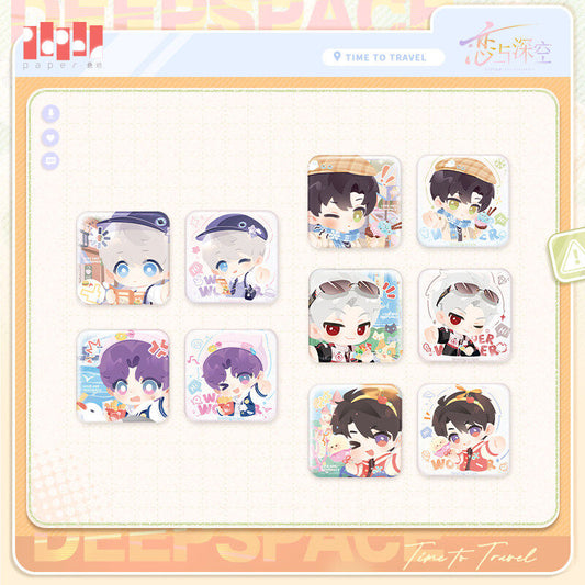Love and Deepspace Time To Travel Series Can Badge Set Preorder