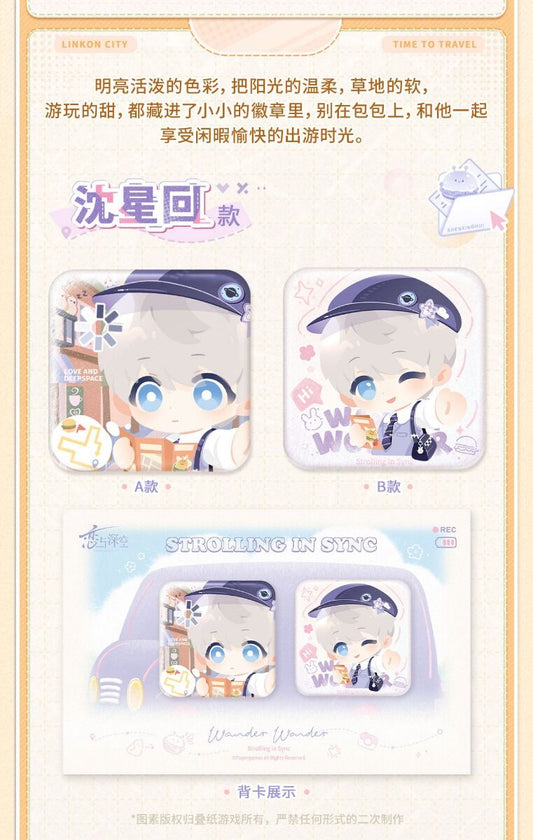 Love and Deepspace Time To Travel Series Can Badge Set Preorder