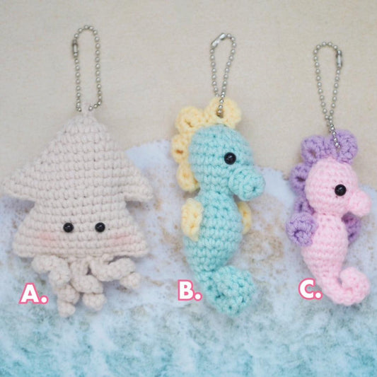 Crochet Sea Creatures Keychains - Moko's Boutique