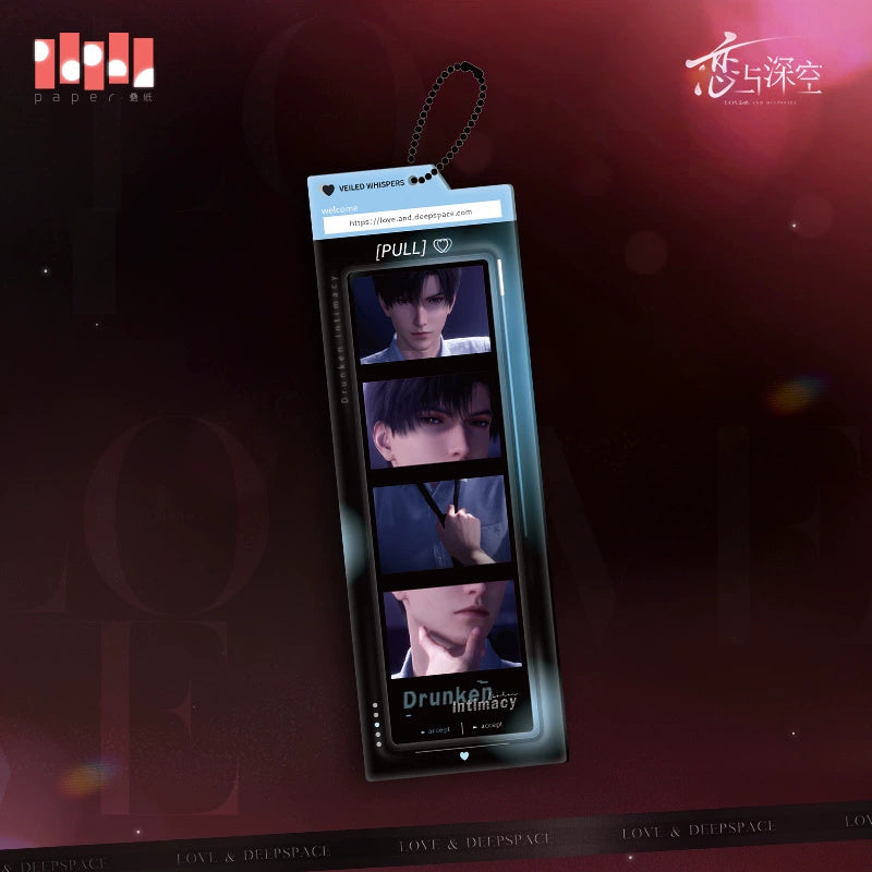 Love and Deepspace Veiled Whispers 4 Grid Polaroid Keychain Zayne