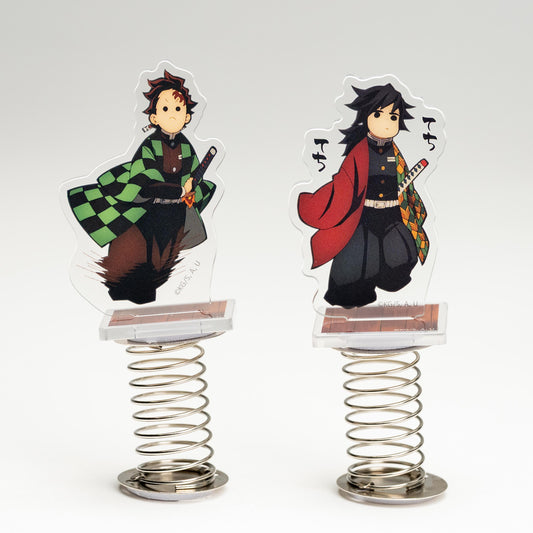 Demon Slayer Tanjiro Kamado Giyu Tomioka Techi Techi Stand Set