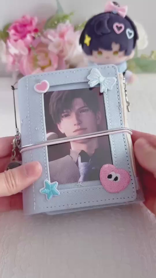 🌟 Oshikatsu Passport: Multi-Functional 3-Ring Photocard Mini Binder