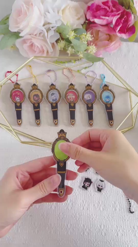 Twst Fan Art Magic Wand Shaker Keychains (7 Styles) – Moko's Boutique
