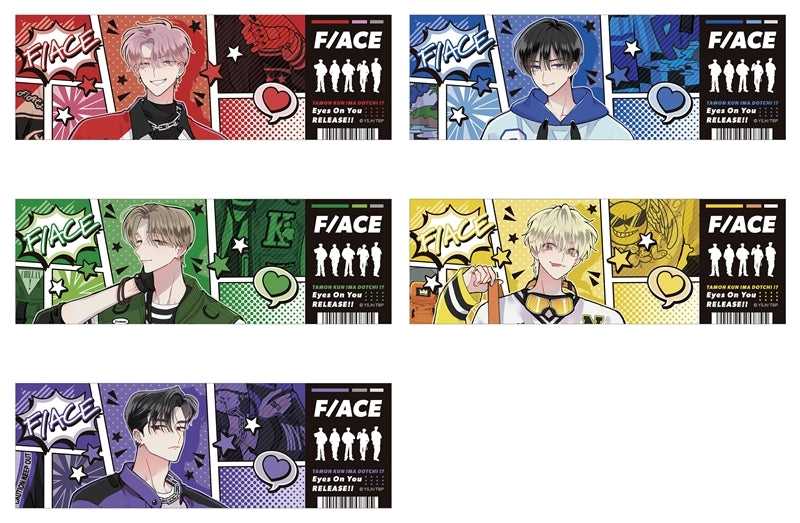 Tamon's B-Side Ticket-style card collection F/ACE (Set of 5)