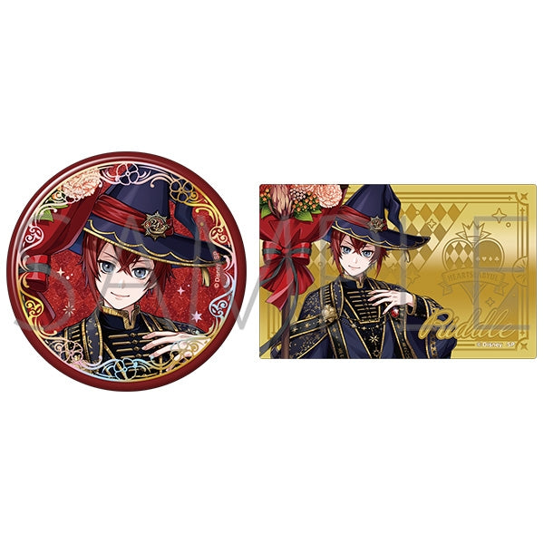 Twisted Wonderland Bloom Birthday Aurora Foil Stamped Can Badge & Metal Card Set Preorder