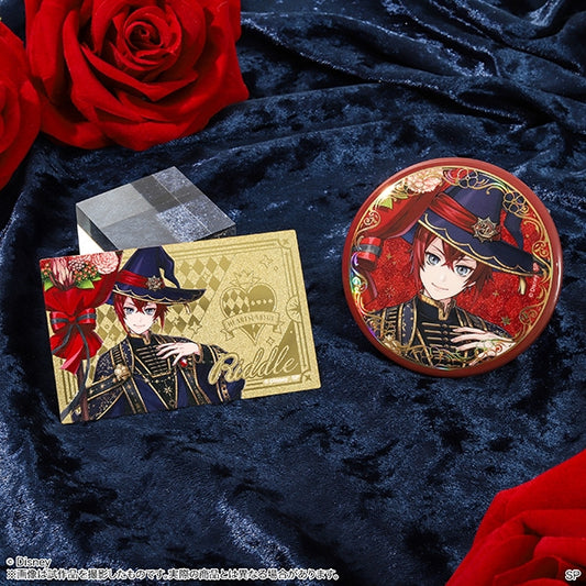 Twisted Wonderland Bloom Birthday Aurora Foil Stamped Can Badge & Metal Card Set Preorder