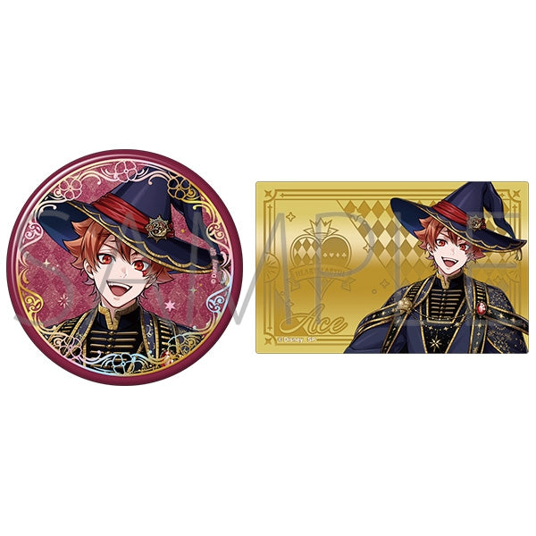 Twisted Wonderland Bloom Birthday Aurora Foil Stamped Can Badge & Metal Card Set Preorder