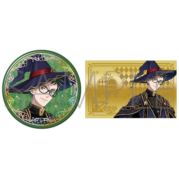 Twisted Wonderland Bloom Birthday Aurora Foil Stamped Can Badge & Metal Card Set Preorder