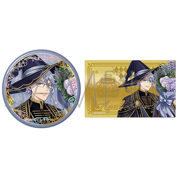 Twisted Wonderland Bloom Birthday Aurora Foil Stamped Can Badge & Metal Card Set Preorder