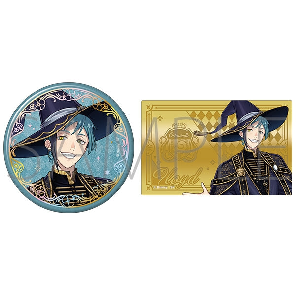 Twisted Wonderland Bloom Birthday Aurora Foil Stamped Can Badge & Metal Card Set Preorder