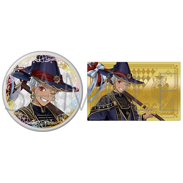 Twisted Wonderland Bloom Birthday Aurora Foil Stamped Can Badge & Metal Card Set Preorder