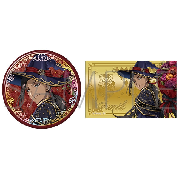 Twisted Wonderland Bloom Birthday Aurora Foil Stamped Can Badge & Metal Card Set Preorder