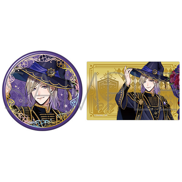 Twisted Wonderland Bloom Birthday Aurora Foil Stamped Can Badge & Metal Card Set Preorder