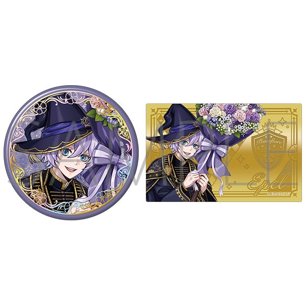 Twisted Wonderland Bloom Birthday Aurora Foil Stamped Can Badge & Metal Card Set Preorder